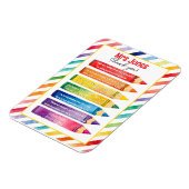 dank u leraar Waardering potloden gedicht Magneet (Linkerzijde)