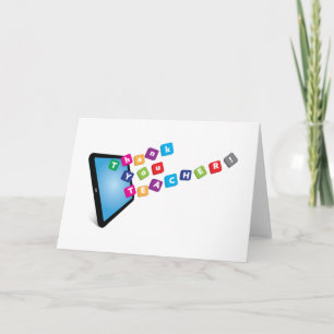 Dank u, leraar - woorden uit tablet kaart