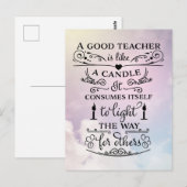 Dank U Leraren Briefkaart (Voorkant / Achterkant)