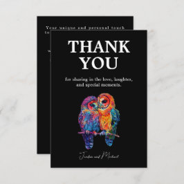 🌈 Dank u LGBTQ Eeuwige Eenheid bruiloft Bedankkaart