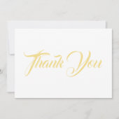 Dank u, lichte gouden witte elegante manuscriptkaa (Voorkant)