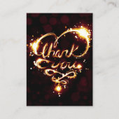 dank u , lichtend verwijzingsprogramma aanbevelingskaartje (Voorkant)