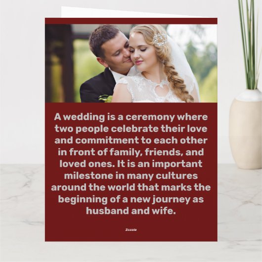 Dank u liefde hart bruiloft gevouwen kaarten (Achterkant)