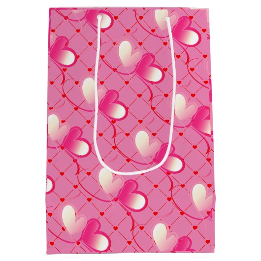 Dank u - Liefde - Valentijnsdag Gemiddelde Gift Ba Medium Cadeauzakje (Achterkant)