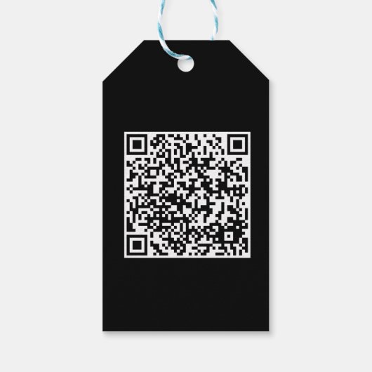Dank u Logo Hier met QR-code Cadeaulabel (Achterkant)