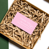 Dank u Logo Loyalty Modern Pink Store QR Code Kortingskaartje