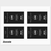 Dank u Logo Packaging Trendy Verzending Sticker (Vel)