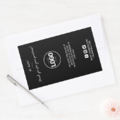 Dank u Logo Packaging Trendy Verzending Sticker (Envelop)