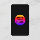 Dank u logo voor visitekaartje met QR-code (Achterkant)