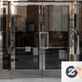 Dank u lokale zakelijke Logo branding welkom Raamsticker (Kantoordeur)