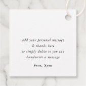 DANK U luxe stijlvolle gouden confetti spots bedan Bedankjes Labels (Achterkant)