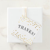 DANK U luxe stijlvolle gouden confetti spots bedan Bedankjes Labels (In situ)