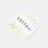 DANK U luxe stijlvolle gouden confetti spots bedan Servet (Hoek)