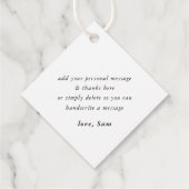 DANK U luxe stijlvolle gouden confetti vlekken pro Bedankjes Labels (Achterkant)