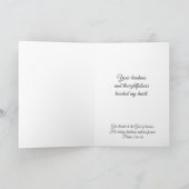 Dank U Maagd Maria met Bloemen Feestdagen Kaart (Binnen)