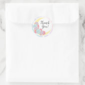 Dank u maan & vetplanten Pastel Mystic Boho Ronde Sticker (Tas)