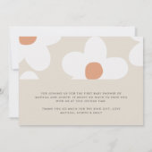 Dank u madeliefje terracotta natuurlijke verjaarda kaart (Achterkant)