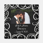 Dank u Magneet met Swirls (Voorkant)