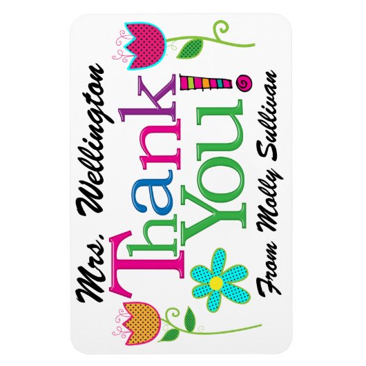 Dank u Magnet Magneet (Verticaal)