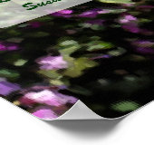 Dank u Mam Bloem Tuin Kunst Gepersonaliseerd Poster (Hoek)