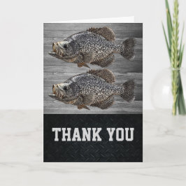 Dank u Mannen rappie Vist Robuuste Sport Bedankkaart