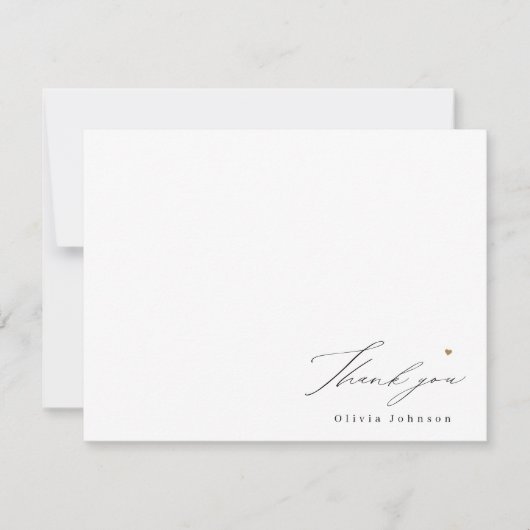 Dank u manuscript de gepersonaliseerde Kaart van d Notitiekaartje (Voorkant)