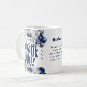 Dank u marine ballonnen koffiemok (Voorkant links)