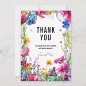 Dank U Meadow Blooms Collectie Bedankkaart (Voorkant)