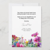 Dank U Meadow Blooms Collectie Bedankkaart (Achterkant)