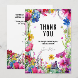 Dank U Meadow Blooms Collectie Bedankkaart