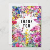 🌹🌻Dank U Meadow Blooms Collectie Bedankkaart (Voorkant)