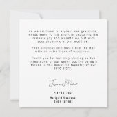 Dank u Meadow Blooms Collectie Bedankkaart (Achterkant)