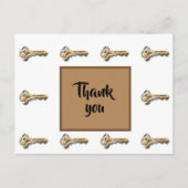 Dank u Medewerker Klantensleutel aan ons Succes Briefkaart (Voorkant)