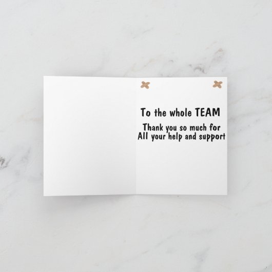 Dank u medisch kaart (Binnen)