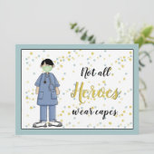 Dank u Medische Professionele Vlakke Kaart (Staand voorkant)