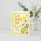 Dank U Medische Staf Briefkaart (Staand voorkant)