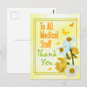 Dank U Medische Staf Briefkaart (Voorkant / Achterkant)