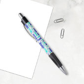 Dank u meertalig Word Cloud Blue Pen