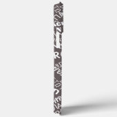 Dank u Meertalige tekst iPhone Case (Achterkant / Rechts)