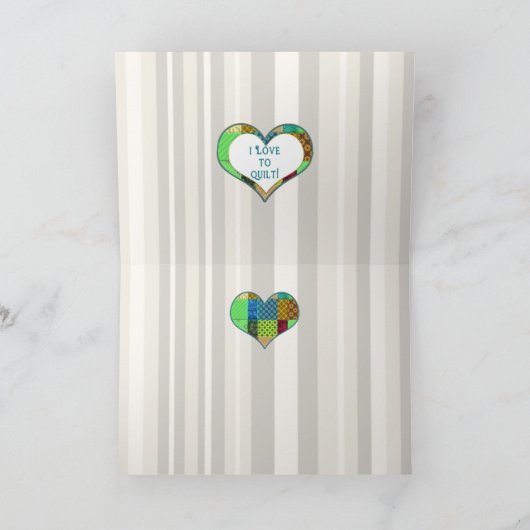 Dank u - Melodie Quilter - Makend Dekbedden Bedankkaart (Binnen)