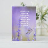 Dank u Memorial Funeral Celebration of Life Bedankkaart (Staand voorkant)