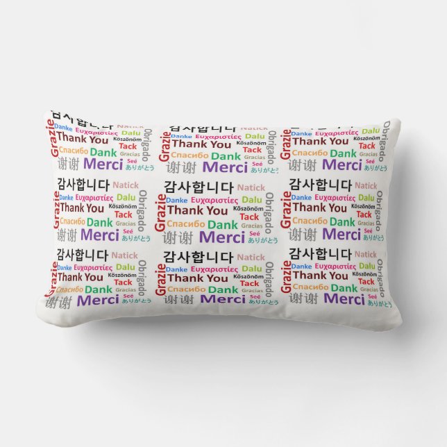 Dank u, Merci, dank u. Kussen (Voorkant)