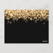 Dank u merkt gouden lichten op briefkaart (Achterkant)