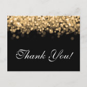Dank u merkt gouden lichten op briefkaart (Voorkant)