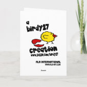 Dank u met Bronze Wind Chime & Sunburst Bedankkaart (Achterkant)