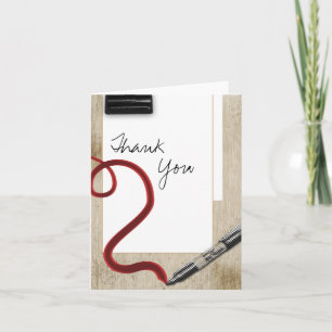 Dank u met de hand geschreven bedankkaart