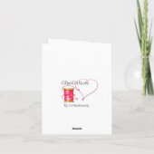 Dank u met Goed Geluk - lang haar Bedankkaart (Achterkant)