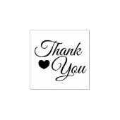 Dank U met Hart Rubberstempel (Afrduk)