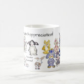 Dank u met Hoppreciation 21 Rabbits Mok (Center)