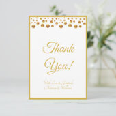Dank U met Liefde & Dankbaarheid Bedankkaart (Staand voorkant)